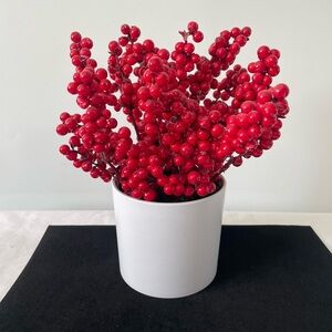 Threshold | Potted Faux red berry Plant